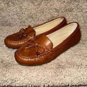 Women’s Michael Kors Tan Leather Loafers - Size 5M